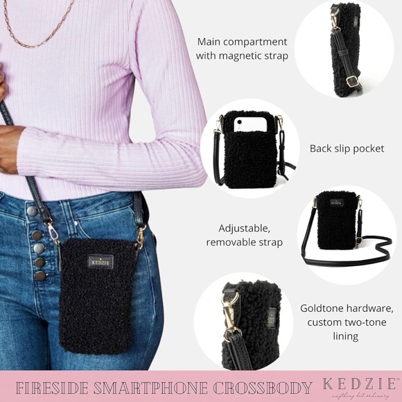 Kenzie Sherpa phone crossbody new with tags - Picture 5 of 6